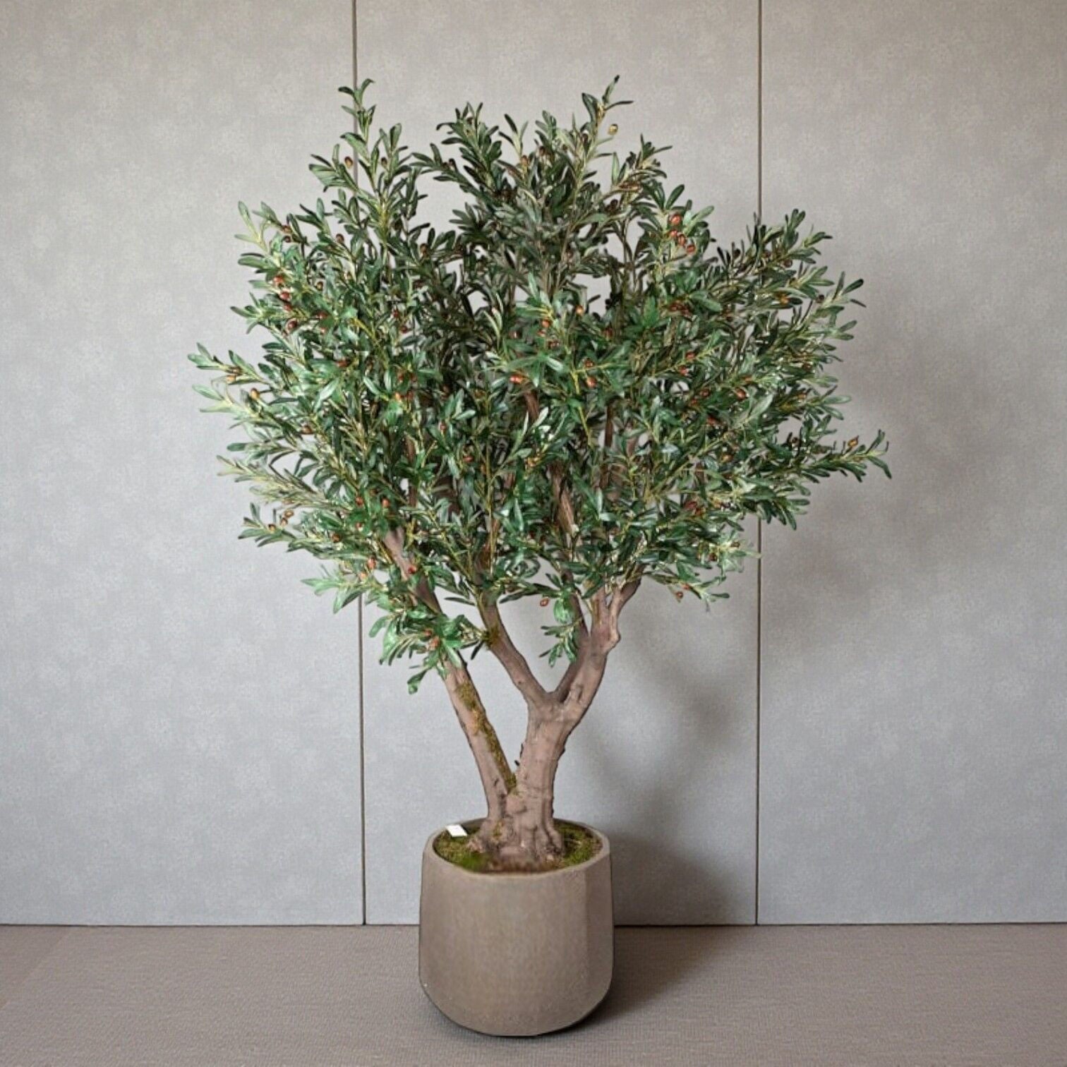 Yapay Zeytin Ağacı Fiberglass Saksılı 230 cm 230 cm Yapay Zeytin Ağacı – Fiberglass Saksılı