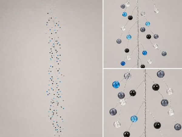 Kristal Görünümlü Dekoratif Masa Süsü ve Sarkıt Dal 120 cm – Mavi