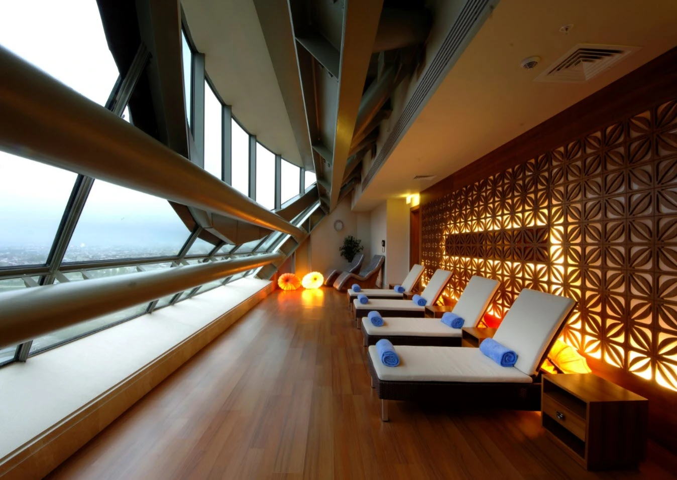 Spa dinlenme alanı dekorasyonu