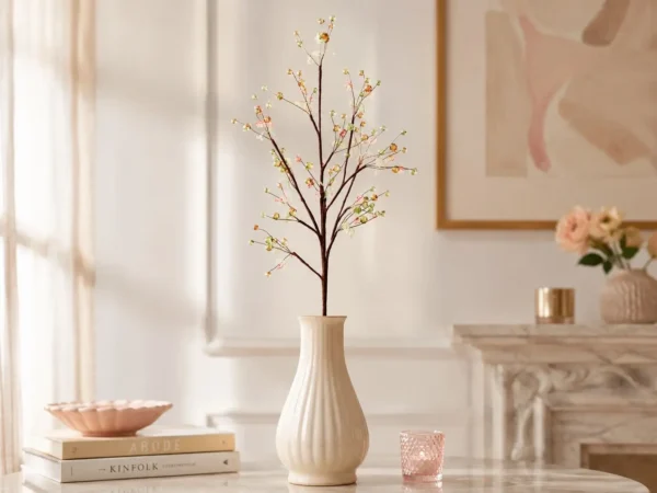 Yapay Kokina Dalı Kristal Detaylı Yeşil 75 cm