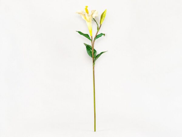 Yapay Lilyum Zambak Dalı 85 cm Beyaz