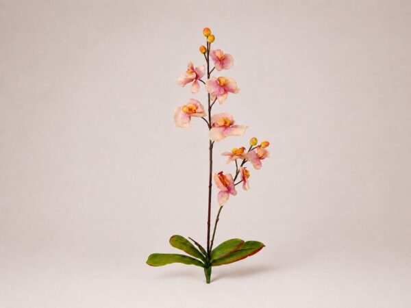 Yapay Orkide Dalı 70 cm Pembe Mor