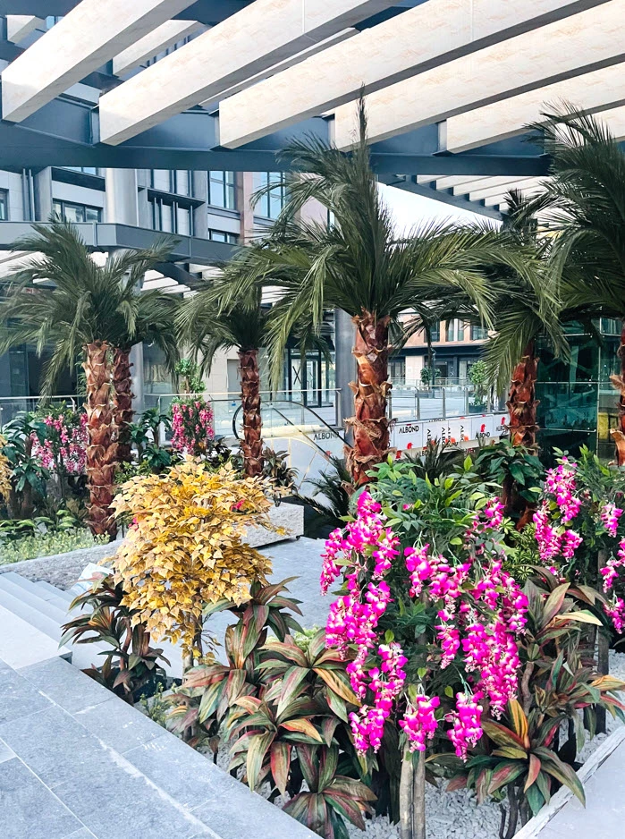 Otel projesinde yapay palmiye uygulaması