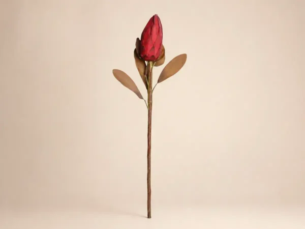 Yapay Protea Dalı 86 cm Bordo